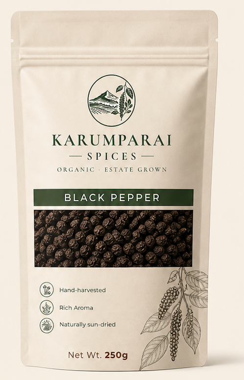 Whole Black Pepper - 100gms